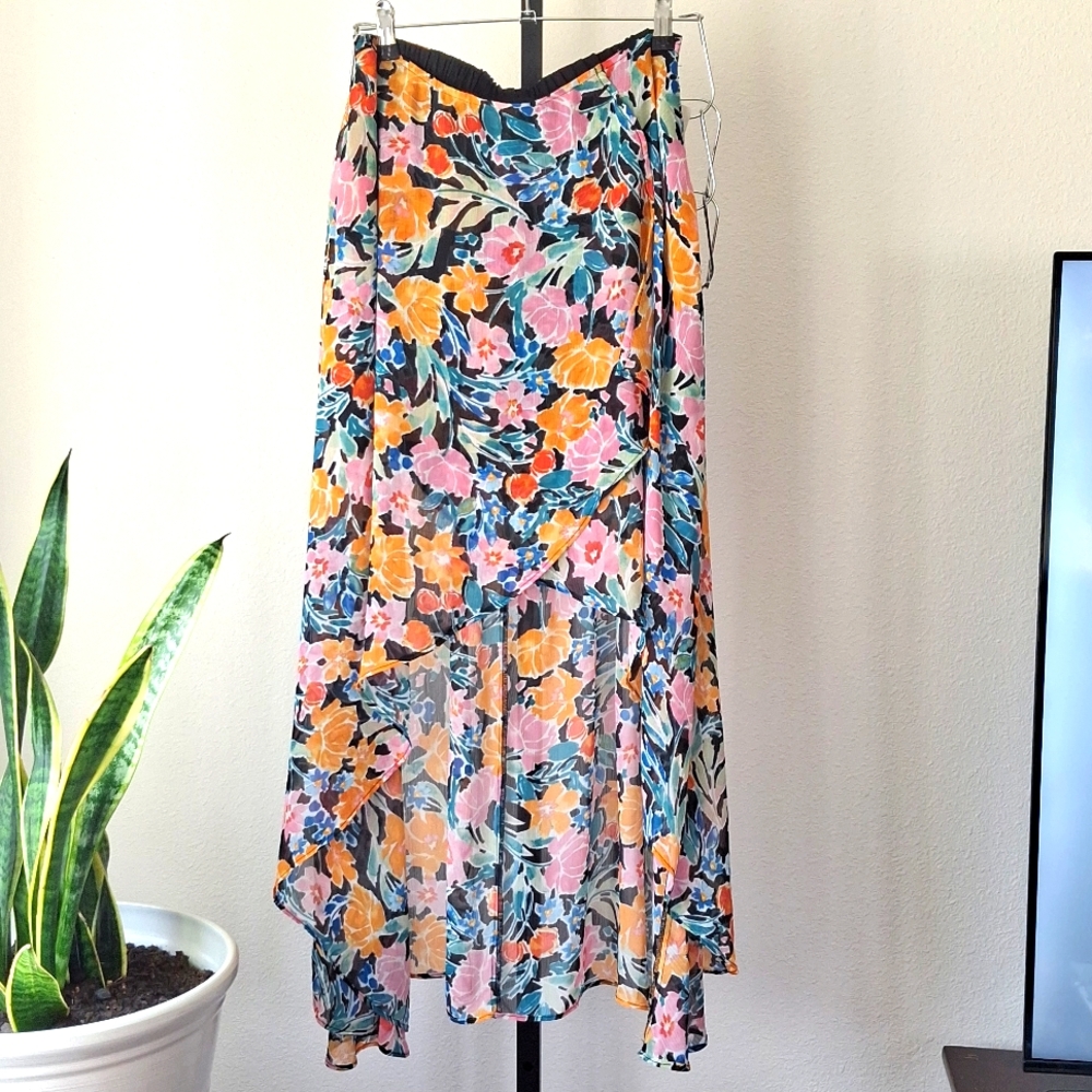 Lizard Thicket A father's love boho high low skirt size M